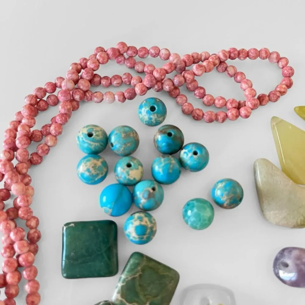 Gemstone Beads Lot Jewelry Making